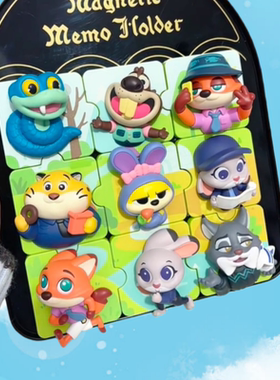 Disney/迪士尼疯狂动物城2超级市民通行证盲盒城郊出游冰箱贴公仔