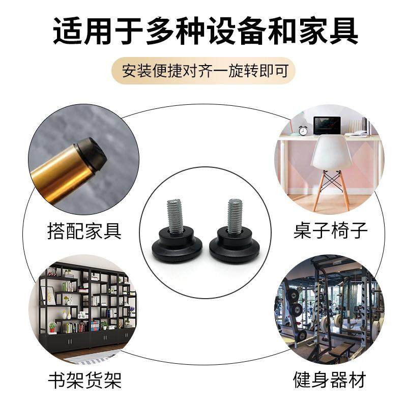 8厘调节脚可调脚桌椅柜子垫脚调整脚螺丝脚垫带螺丝杆脚钉,基础建材,家具脚垫,淘宝优惠券,粉丝福利购,淘宝优惠卷