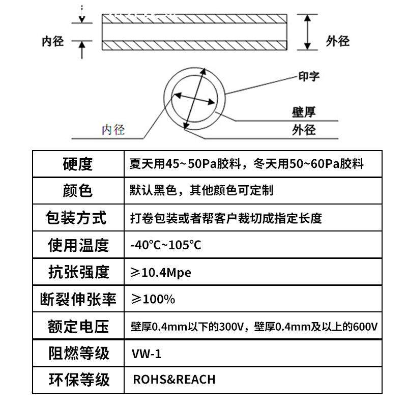 现货黑色pvc管塑料软管柔性防水阻燃耐高温pvc穿线管保护绝缘套管