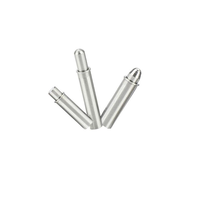 小径弹簧柱塞MPJS短型平头伸缩圆柱销球头柱塞圆头螺纹碰珠定位柱