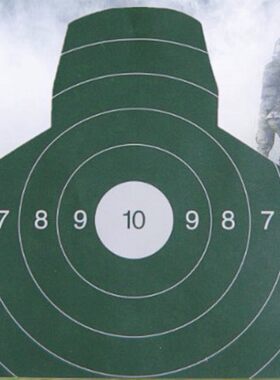 靶纸打靶射击胸环半身组合人头