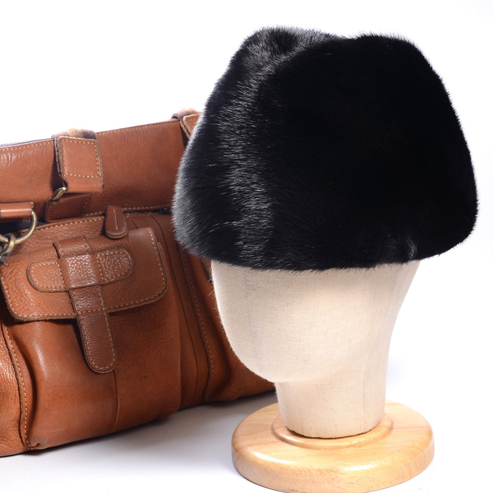 皮草帽子男水貂贝壳帽冬天保暖整貂皮裘皮帽子东北帽老人帽中老年