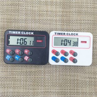 计时器TIMER电子正倒计时器 24小时厨房定时器提醒器闹钟时钟