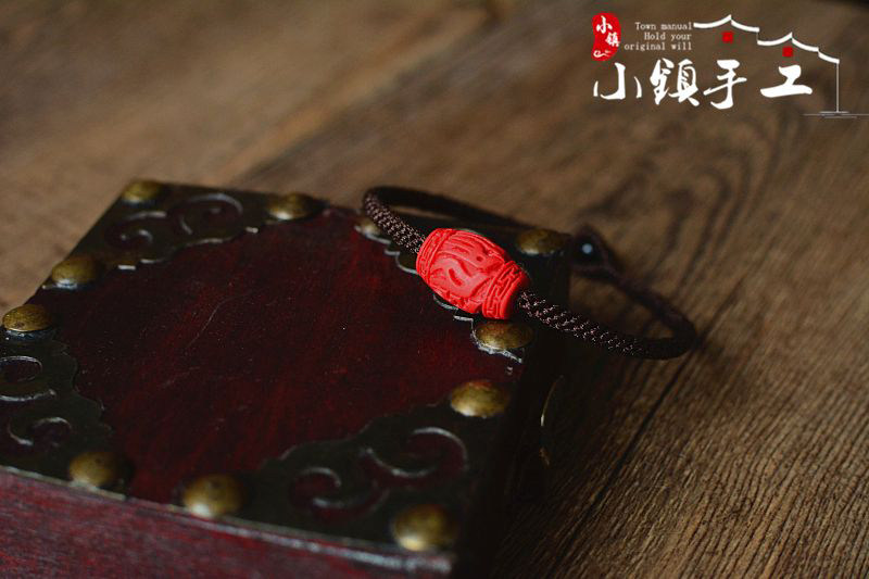 DANQING - SIX-CHARACTER PROVERBS TO KEEP SAFE MENS BRACELET HAND-KNITTED ROPE SIMPLE BRACELET DIY BRAIDED ROPE MATERIAL PACKAGE