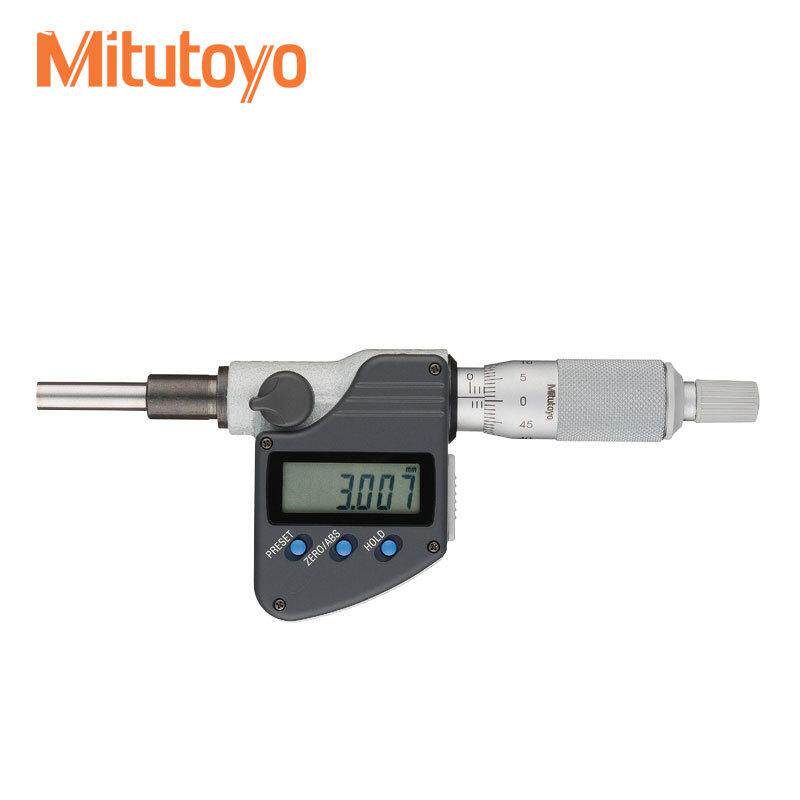 Mitutoyo日本三丰千分尺数显测微头微分头带有锁紧螺母合金测头