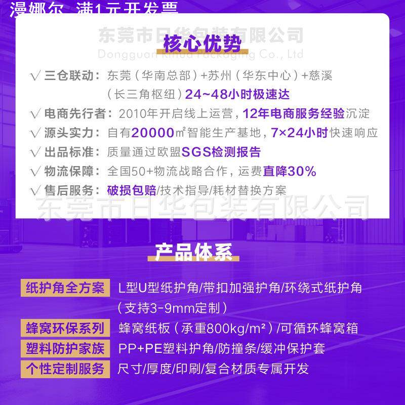 【让利】纸箱塑料护角打包三面塑胶包角家具桌子防撞角保护角
