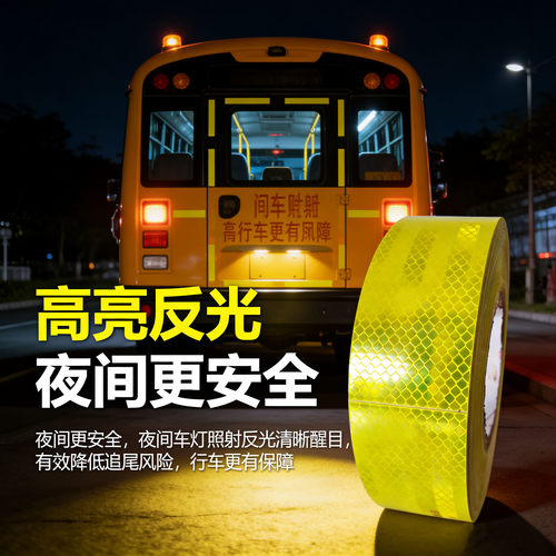 校车反光贴反光条标识