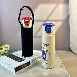 保温杯塑料杯玻璃杯350-500ML容量多品牌水杯可提可防烫通用杯套