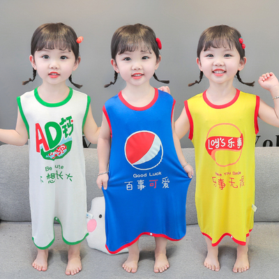 宝宝莫代尔夏季连体睡裙不起球