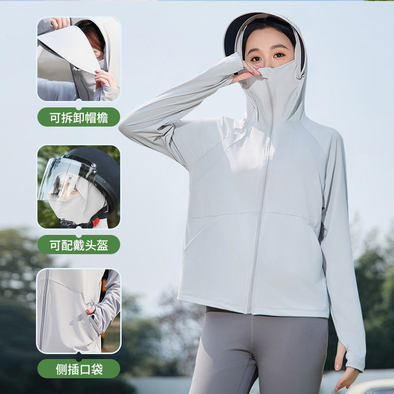 冰丝防晒衣女夏2026新款防紫外线轻薄透气宽松防晒服骑车罩衫开衫
