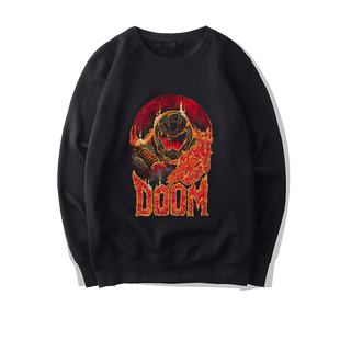 毁灭战士永恒Doom Eternal游戏周边男女学生圆领套头卫衣宽松上衣