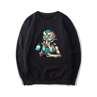 STEAM游戏泰拉瑞亚Terraria周边圆领卫衣秋冬加绒休闲上衣服男女