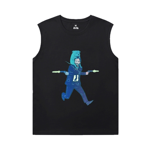 夏季疾速追杀3 疾速特攻JOHNWICK周边背心男宽松纯棉百搭短袖T恤