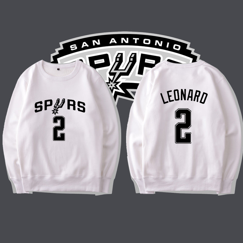 马刺石佛邓肯德罗赞吉诺比利篮球运动训练圆领卫衣男女球迷上衣服