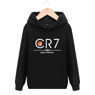 C罗尤文图斯CR7意甲足球衣服加绒连帽卫衣学生宽松运动球迷外套潮