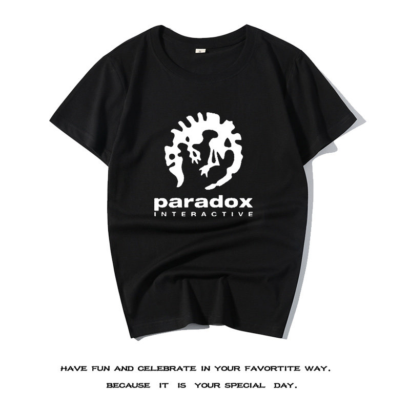 paradox interactive p社游戏开发公司t恤男女学生纯棉短袖上衣