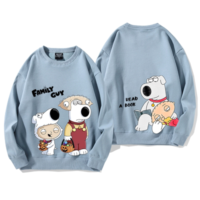 舒适面料日常休闲圆领卫衣