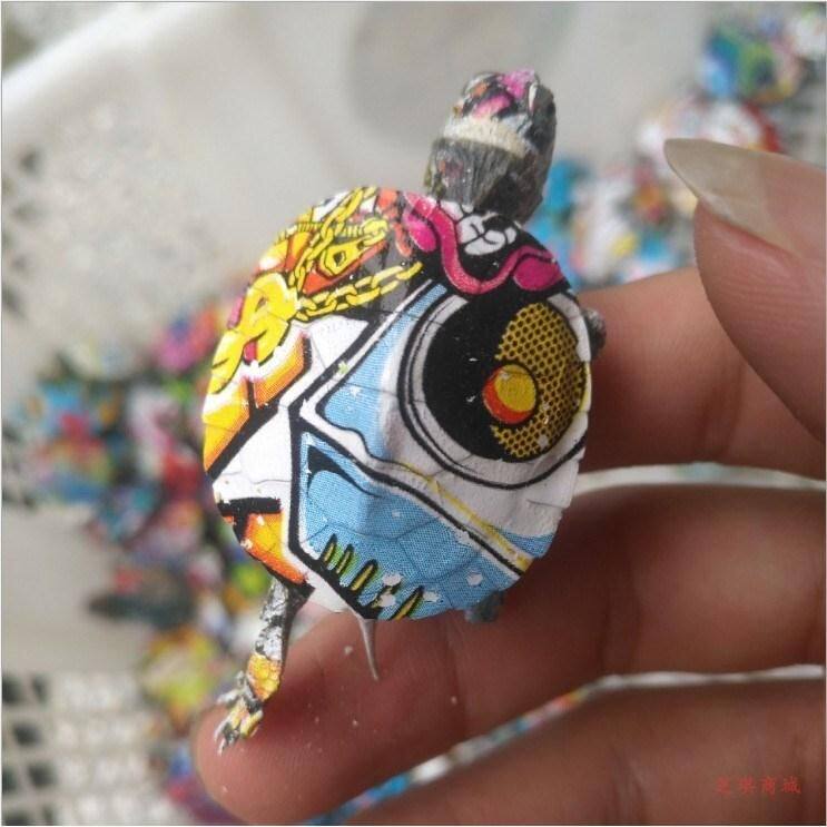 炫彩小巴西宠物龟包活