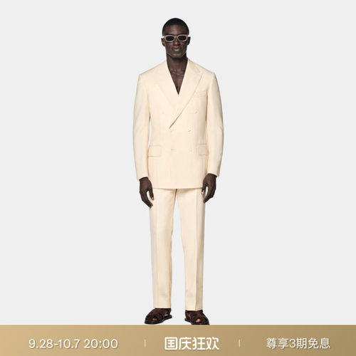 SUITSUPPLY浅黄色西装套装