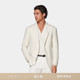 SUITSUPPLY外套米白色羊毛混纺宽松男士 上衣休闲 西装