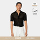 Polo衫 SUITSUPPLY黑色棉桑蚕丝混纺编织男士 短袖