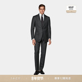 新品 SUITSUPPLY深灰色S130支羊毛男士 合体身型西装 26春季 套装