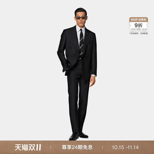 套装 黑色羊毛混纺商务休闲西装 SUITSUPPLY 25秋冬新品