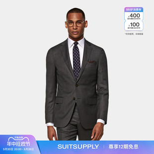 经典 上衣四季 西装 SUITSUPPLY 款 深灰色S130支羊毛西服标准男士