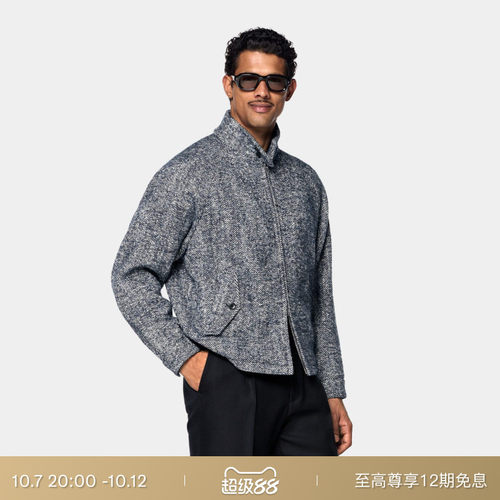 SUITSUPPLY羊毛混纺商务休闲外套
