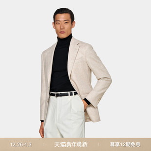 上衣 西装 SUITSUPPLY秋季 浅棕色羊毛西服外套休闲男士