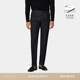 SUITSUPPLY深灰色Traveller四股羊毛男士 褶裥长裤