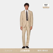 休闲 套装 SUITSUPPLY砂砾色亚麻宽松慵懒休闲男士 西装