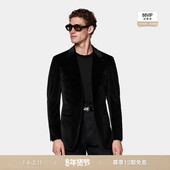 26春季 新品 SUITSUPPLY黑色天鹅绒合体身型晚礼服上衣