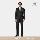 套装 SUITSUPPLY深灰色S130支羊毛休闲男士 西装