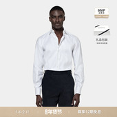 热卖 休闲款 衬衫 SUITSUPPLY白色领Traveller棉男士