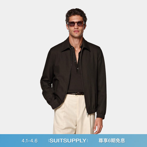 Suitsupply棕色羊毛外套