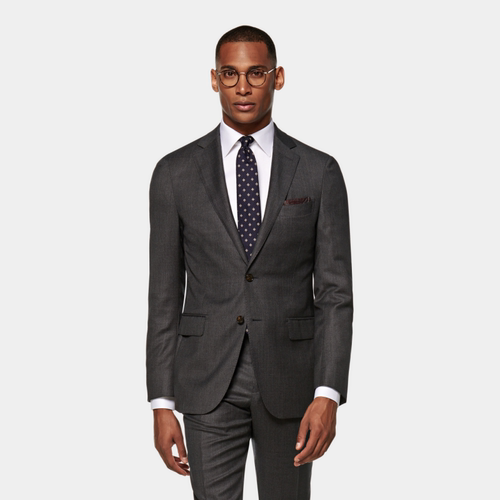 Suitsupply深灰色S130支羊毛西服