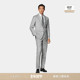 套装 SUITSUPPLY浅灰色S140支羊毛西服男士 西装