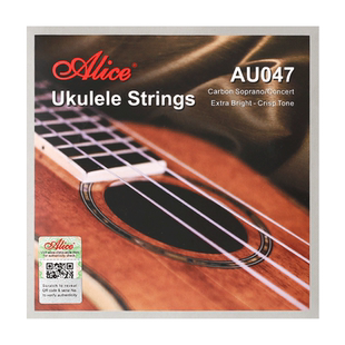 爱丽丝AU047/048尤克里里琴弦碳素小吉他套弦线Ukulele乌克丽丽弦