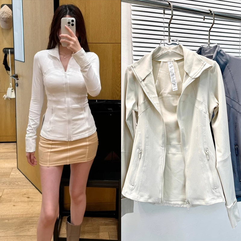 lu 平替运动外套Define高品质秋冬立领瑜伽外套女拉链显瘦健身服图片