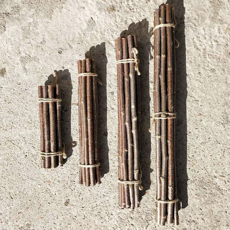 天然干树枝造型干花花束木棍挂饰