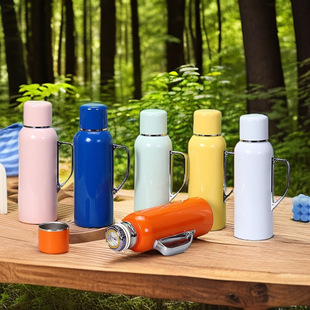 316不锈钢保温瓶传家壶智能机械茶杯家用茶水分离户外手提保温杯