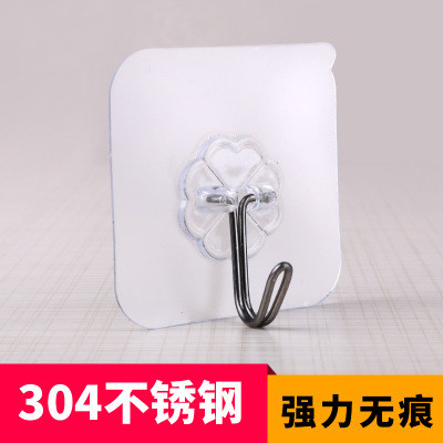 厂家厨房浴室挂钩强力粘胶塑料墙壁粘钩无痕创意粘贴壁挂免钉钩子