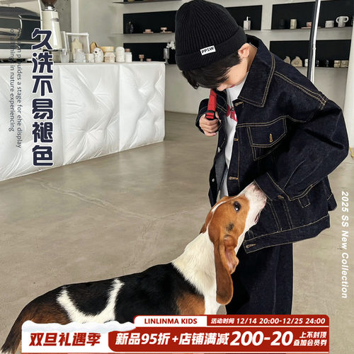 男童牛仔外套春秋款2025新款