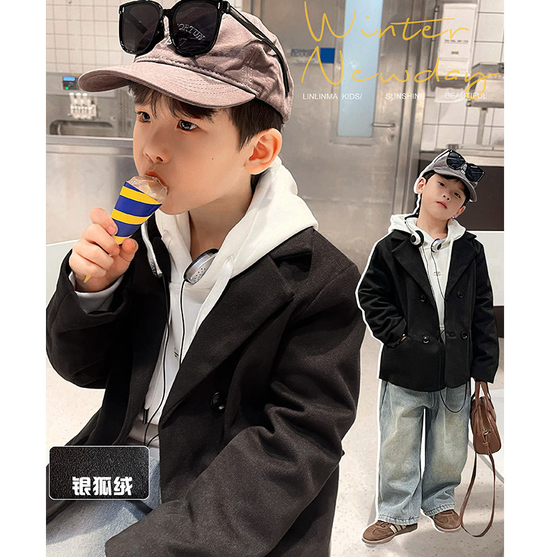 霖霖妈童装儿童小西装冬男童外套加绒中大童冬装衣服男宝宝冬季潮,童装/婴儿装/亲子装,西服/小西装,淘宝优惠券,粉丝福利购,淘宝优惠卷