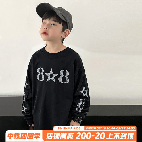 霖霖妈秋季男童长袖打底T恤