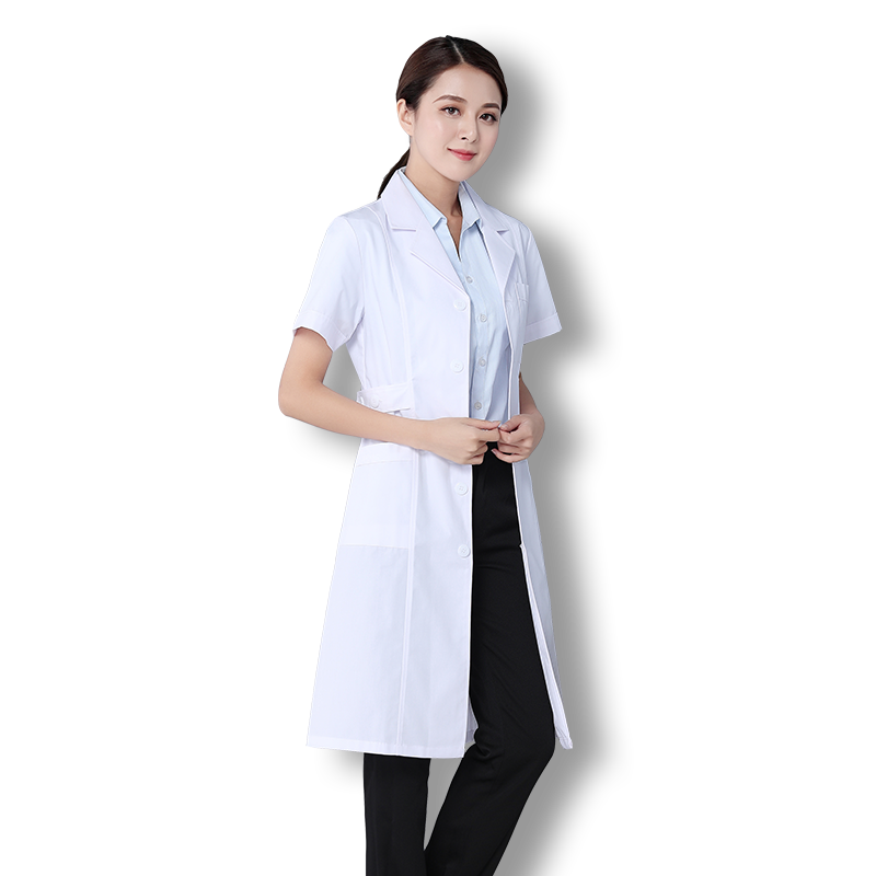 白大褂短袖女護(hù)士服長(zhǎng)袖醫(yī)生服男美容院診所藥店工作服學(xué)生實(shí)驗(yàn)服