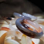 直播间捡漏特惠天然玛瑙玉髓手镯冰种飘花圆条方镯贵妃镯叮当镯