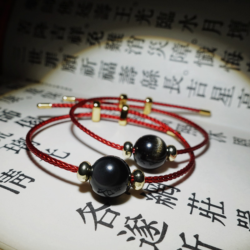 原创时尚简约水晶单珠钢丝手环