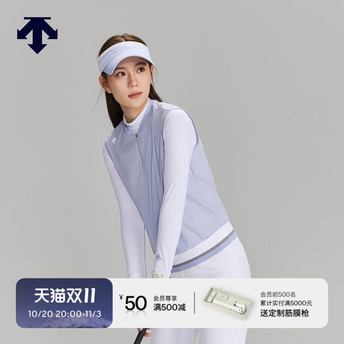 DESCENTEGOLF迪桑特高尔夫女士PRO长袖T恤真两件套 夏季新品